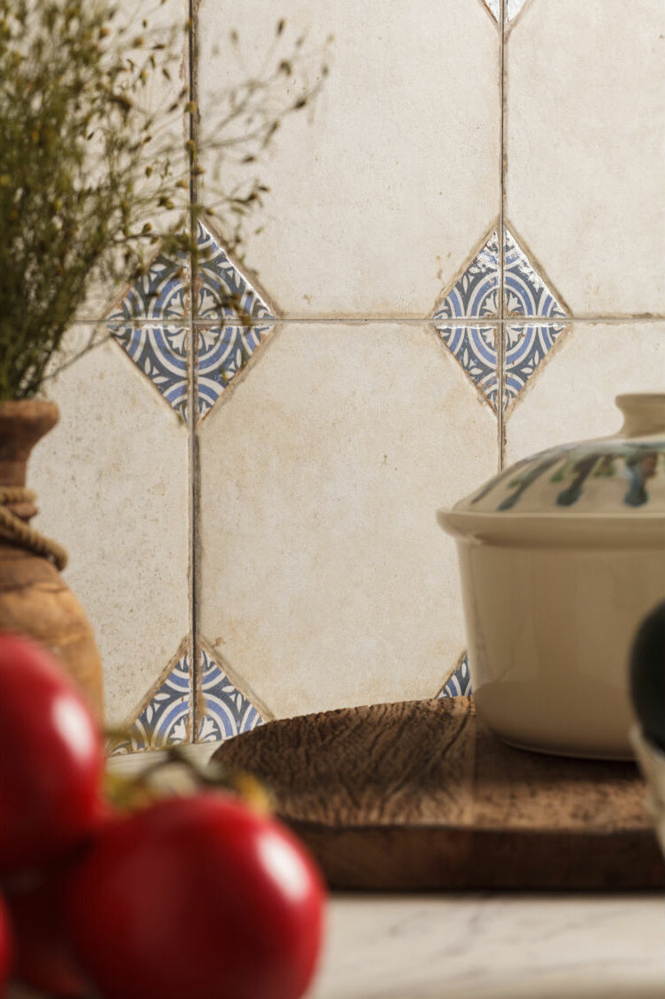 Pompei Blue Decorative Patterned Tiles