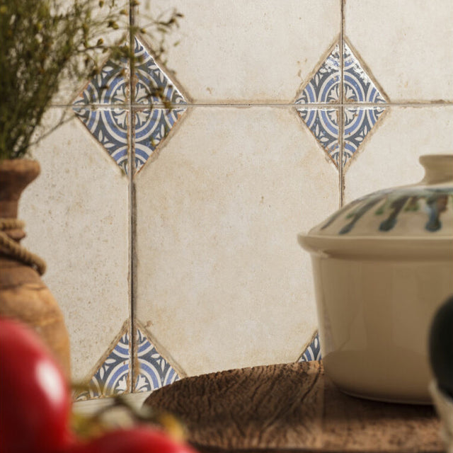 Pompei Blue Decorative Patterned Tiles