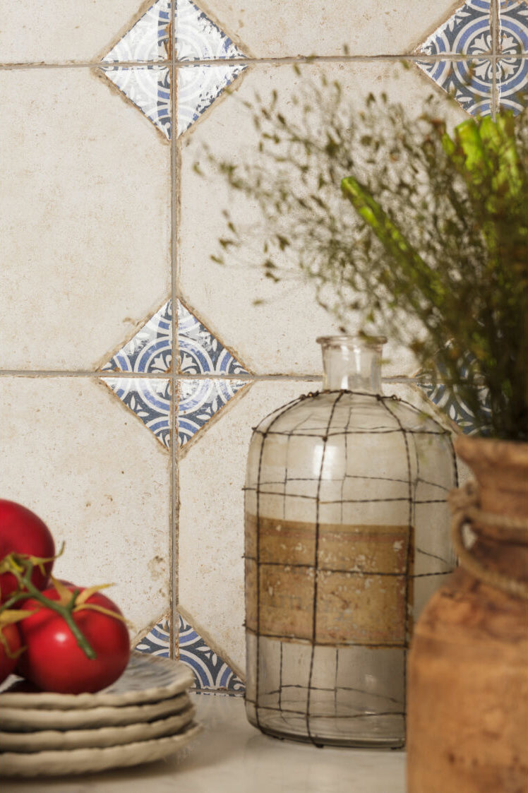 Pompei Blue Decorative Patterned Tiles