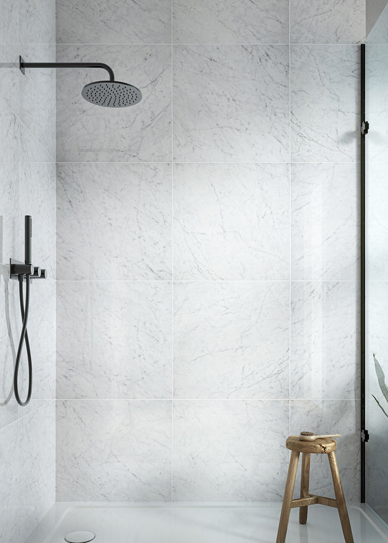 Ravello Carrara Marble Effect Porcelain Tiles