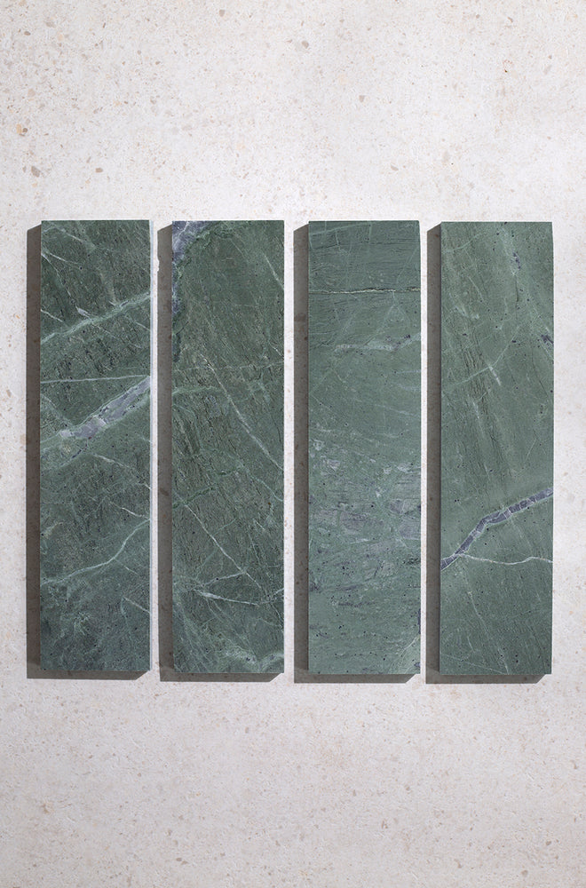 Riviera Emerald Honed Marble Metro Tiles