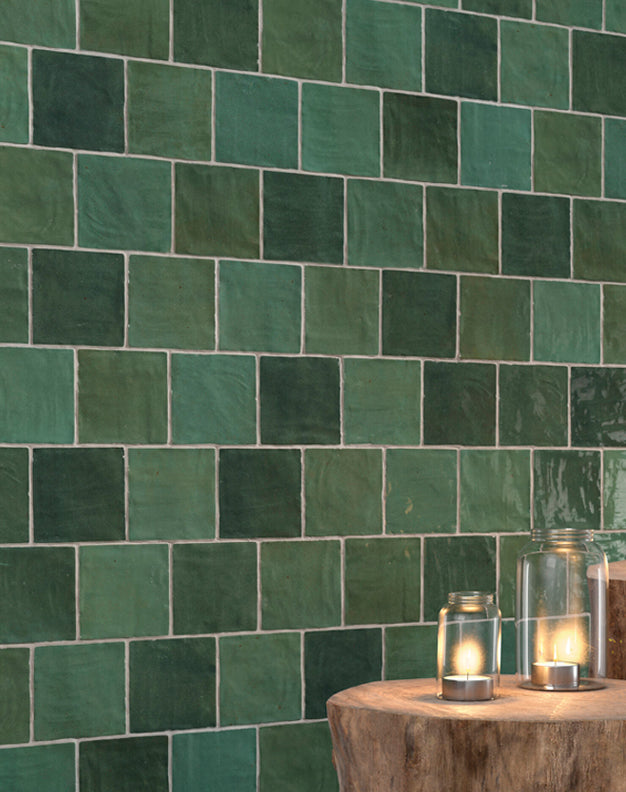 Safi Bottle Green Gloss Decorative Tiles