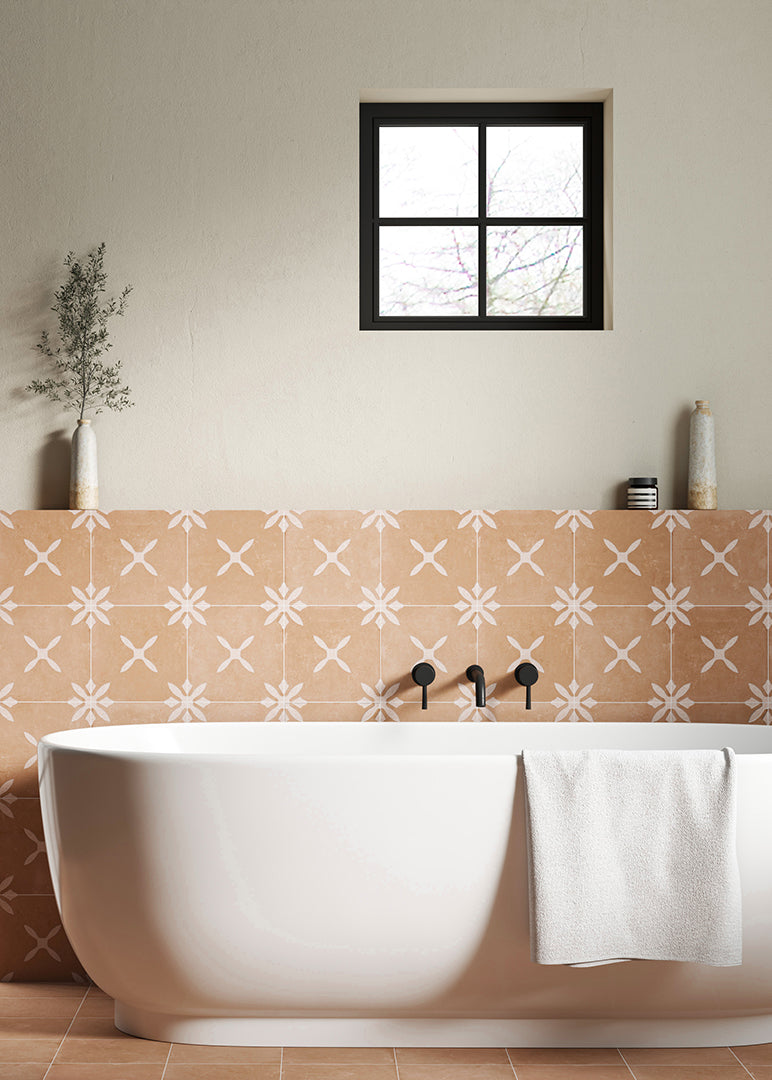 Salamanca Cotto Decor Square Terracotta Effect Tiles