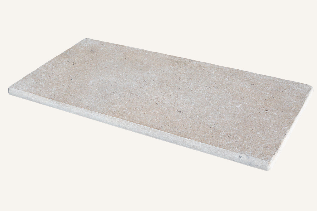 Tuscany Tumbled Limestone Bullnose Coping Stone