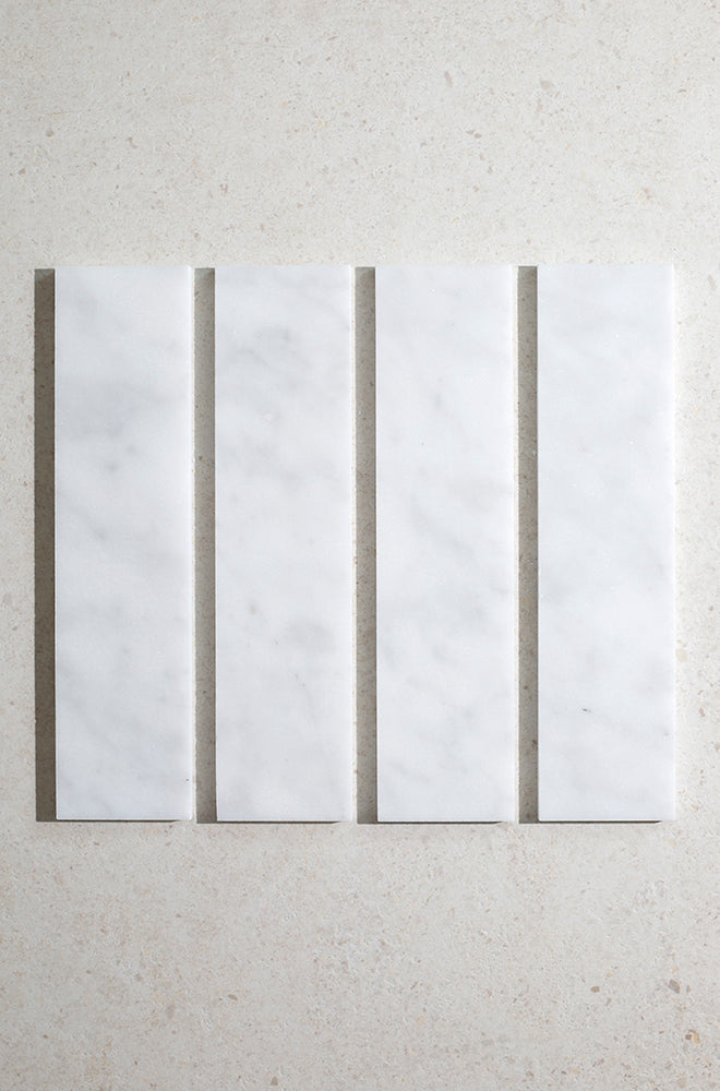 Mont Blanc Honed Marble Metro Tiles