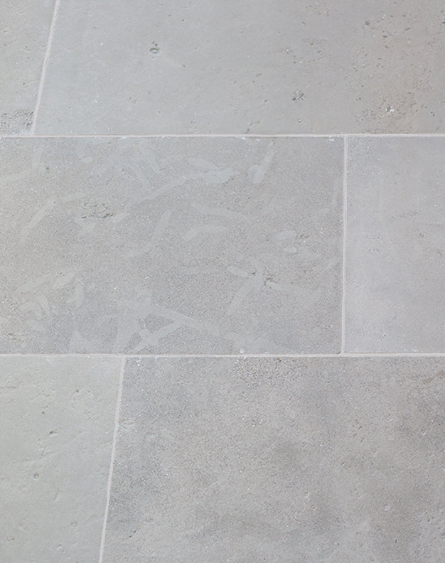 Clermont Gris® Brushed Limestone Tiles