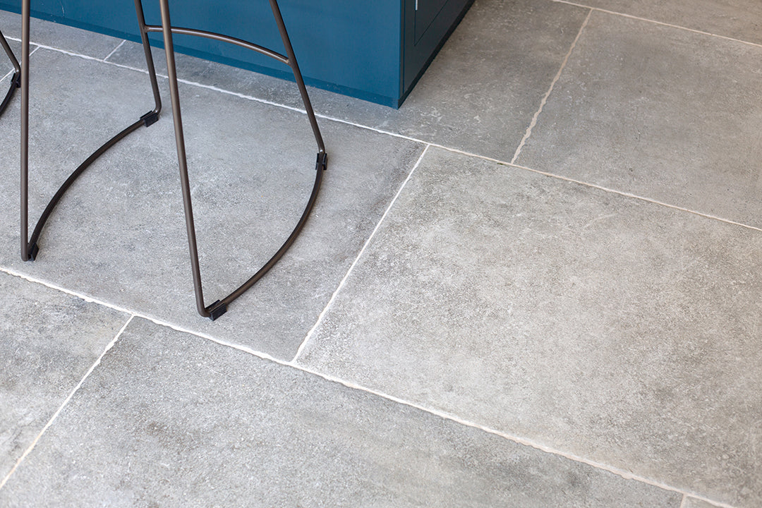 Provence Grigio Tumbled Stone Effect Porcelain Close Up