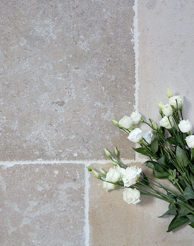 Vienne Worn Antique French Limestone Tiles