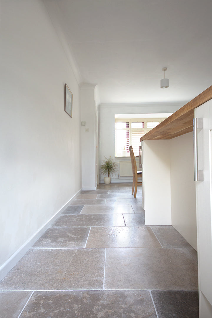 Farrow Grey Blend Tumbled Limestone Tiles