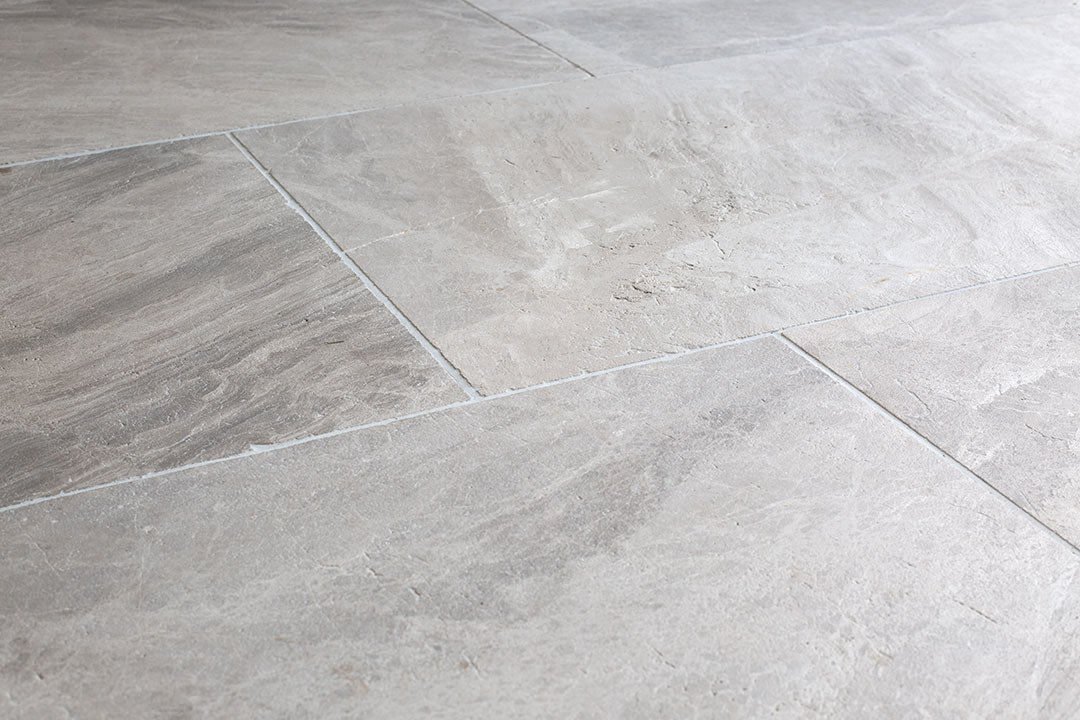 Silver Cloud Softly Worn Limestone Tiles