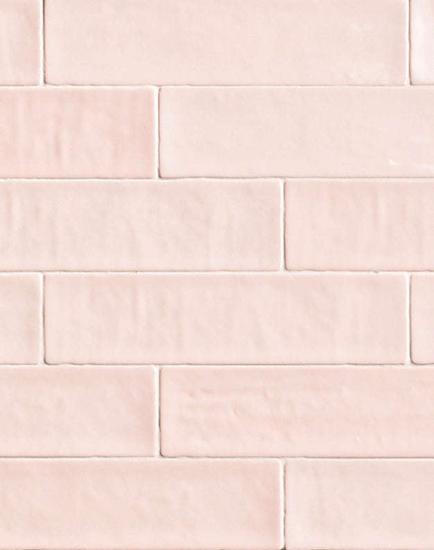 Zellige Rose Gloss Metro Tiles